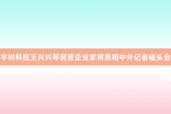 宇树科技王兴兴等民营企业家将亮相中外记者碰头会